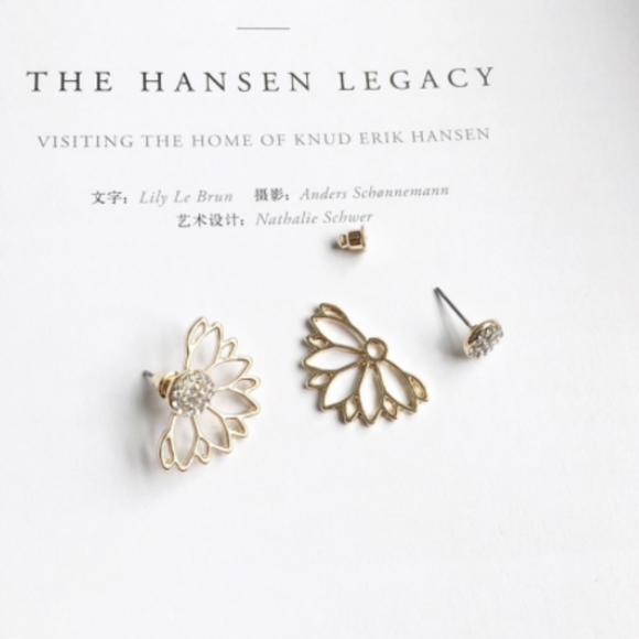 Rhinestone Peekaboo Earrings - Picture 4 of 8